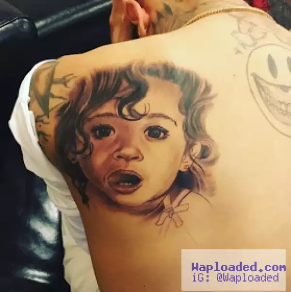 Chris Brown tattoos daughter